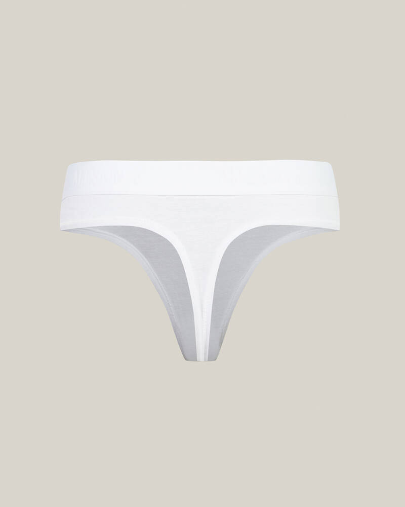 Optic White Allsaints Betha Thong 3 Pack | WW003V-437