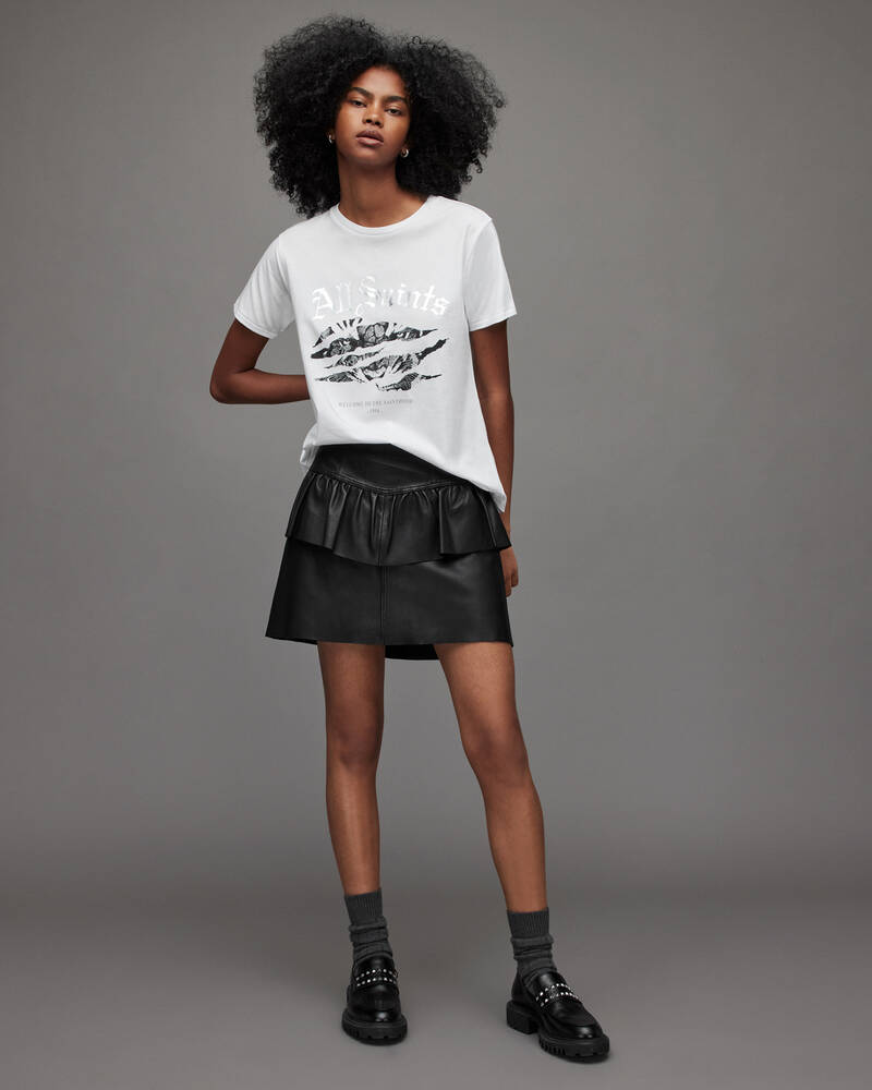 Optic White Allsaints Grace Ally T Shirt | WG075X-437