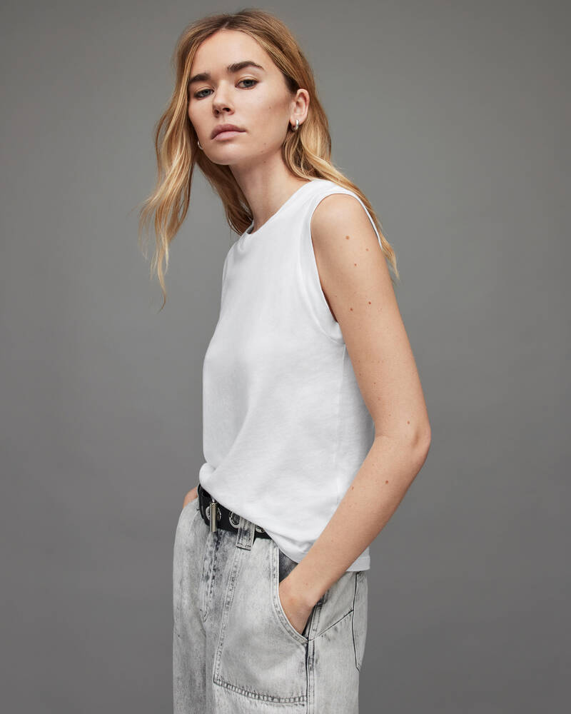 Optic White Allsaints Imogen Tank | WM221M-437