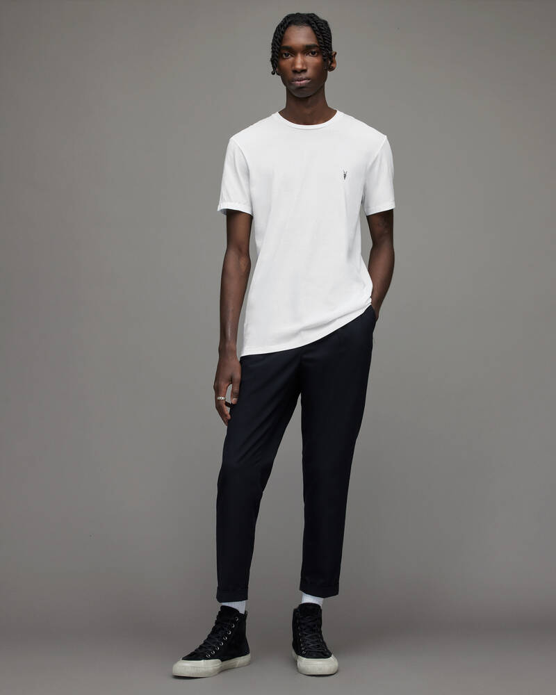 Optic White Allsaints Tonic Crew T Shirt | MD109E-437