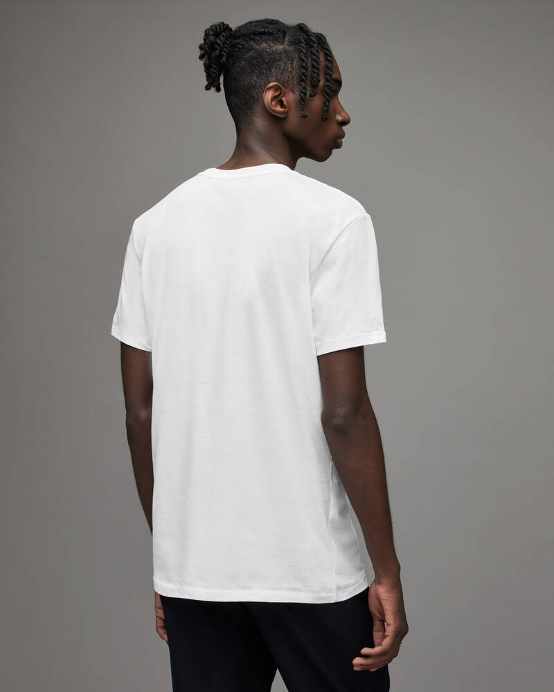 Optic White Allsaints Tonic Crew T Shirt | MD109E-437