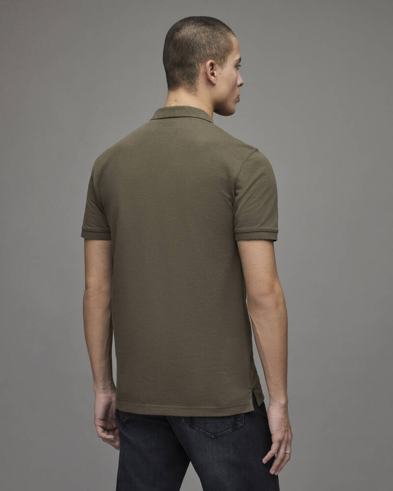 Park Green Allsaints Reform Short Sleeve Polo Shirt | MD206X-8042