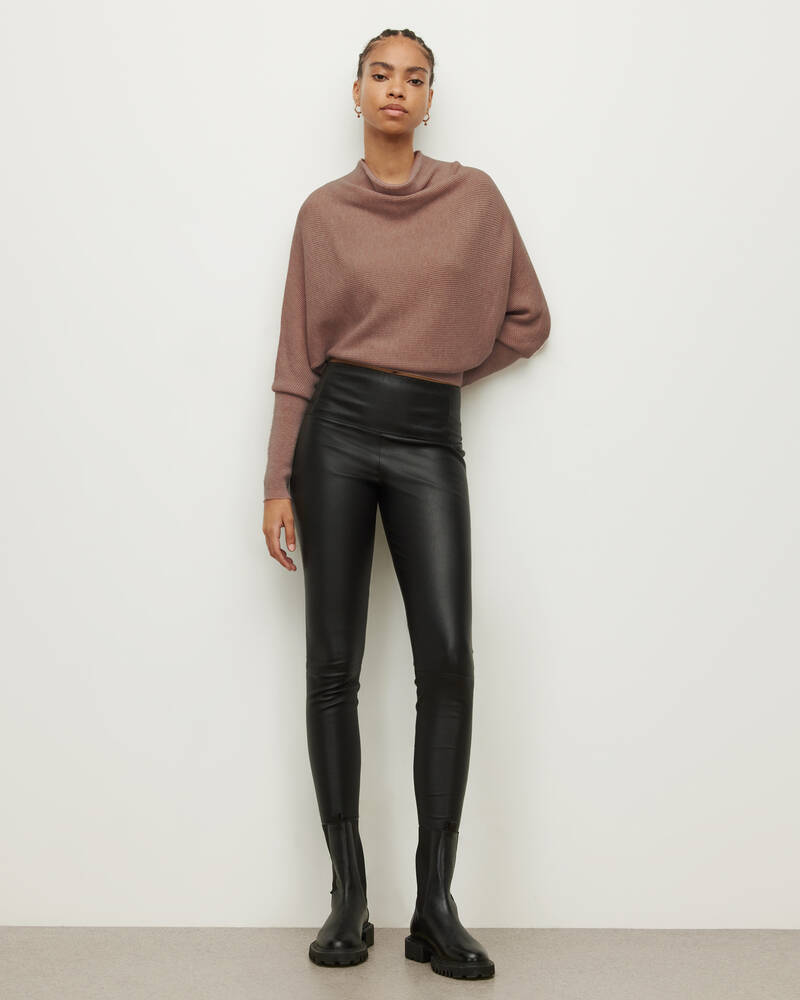 Pashmina Pink Allsaints Ridley Cashmere Blend Cropped Jumper | WK078V-6037