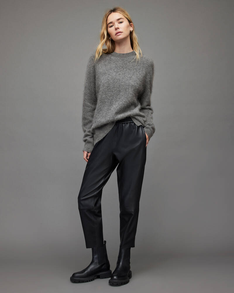 Pewter Grey Allsaints Chrissy Cashmere Jumper | WK095V-4092