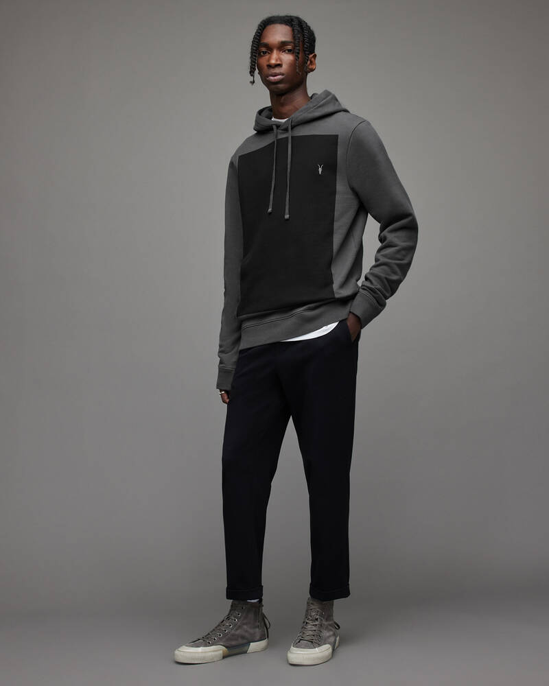 Pipe Grey Allsaints Lobke Pullover Hoodie | MF041X-7822