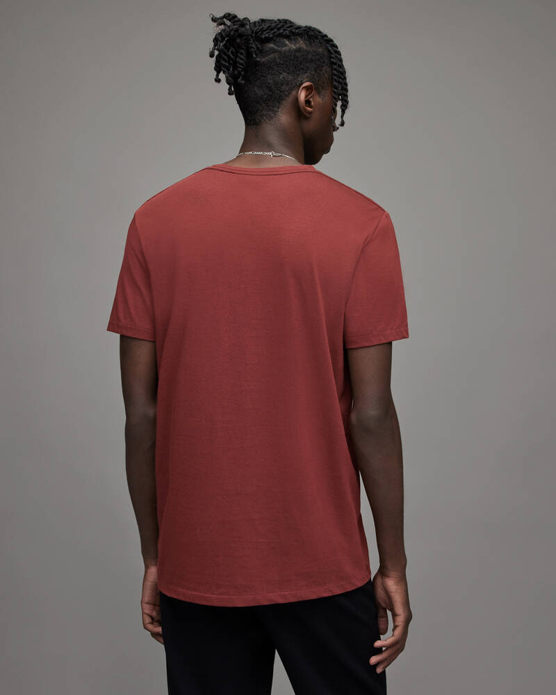 Rosewood Red Allsaints Tonic Crew T Shirt | MD135X-6834