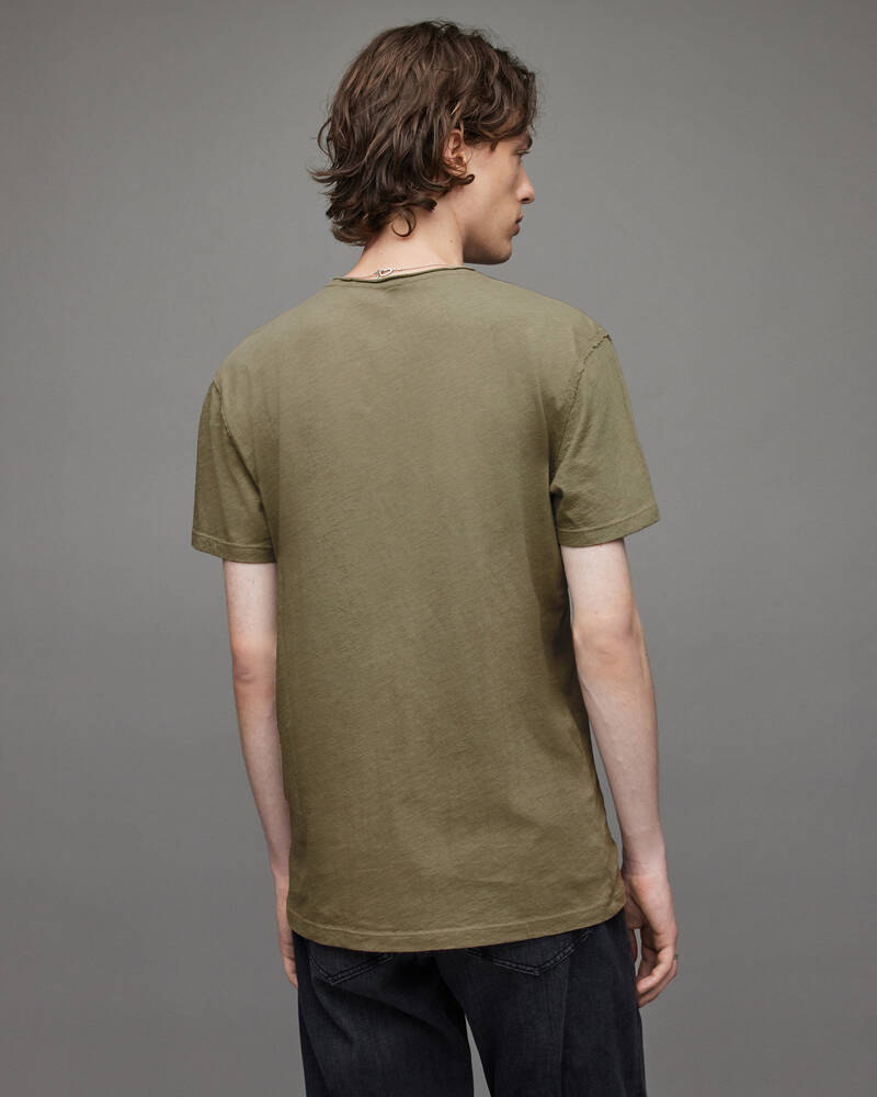 Serpentine Green Allsaints Figure Crew T Shirt | MD023X-7672