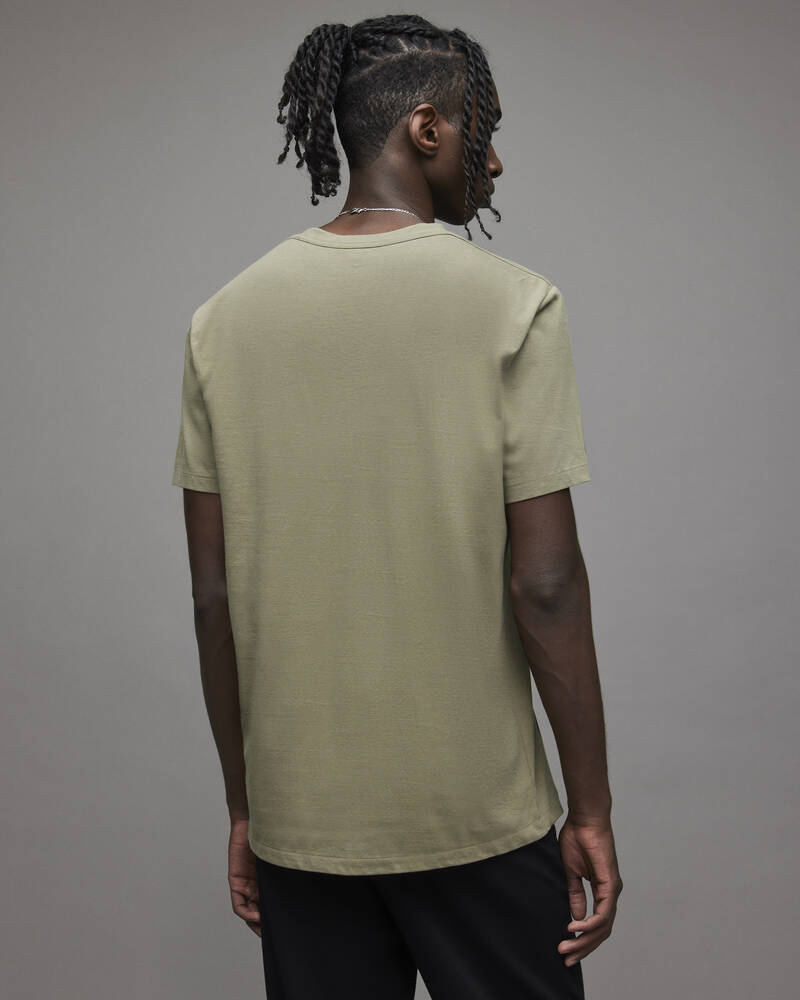 Serpentine Green Allsaints Lobke Crew T Shirt | MD044X-7672