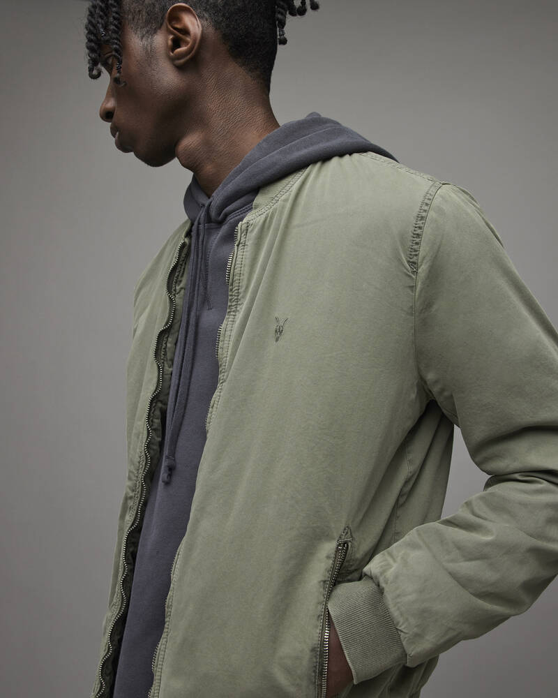 Serpentine Green Allsaints Lows Bomber Jacket | MJ054X-7672