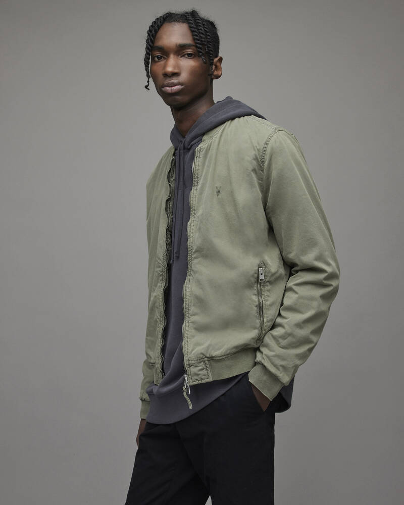 Serpentine Green Allsaints Lows Bomber Jacket | MJ054X-7672