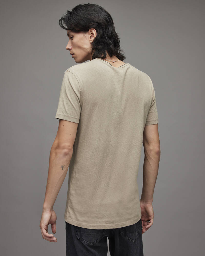 Toasted Brown Allsaints Figure Crew T Shirt | MD022X-7745