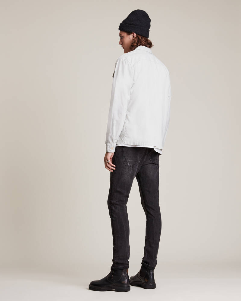 Washed Black Allsaints Cigarette Skinny Jeans | ME039T-162