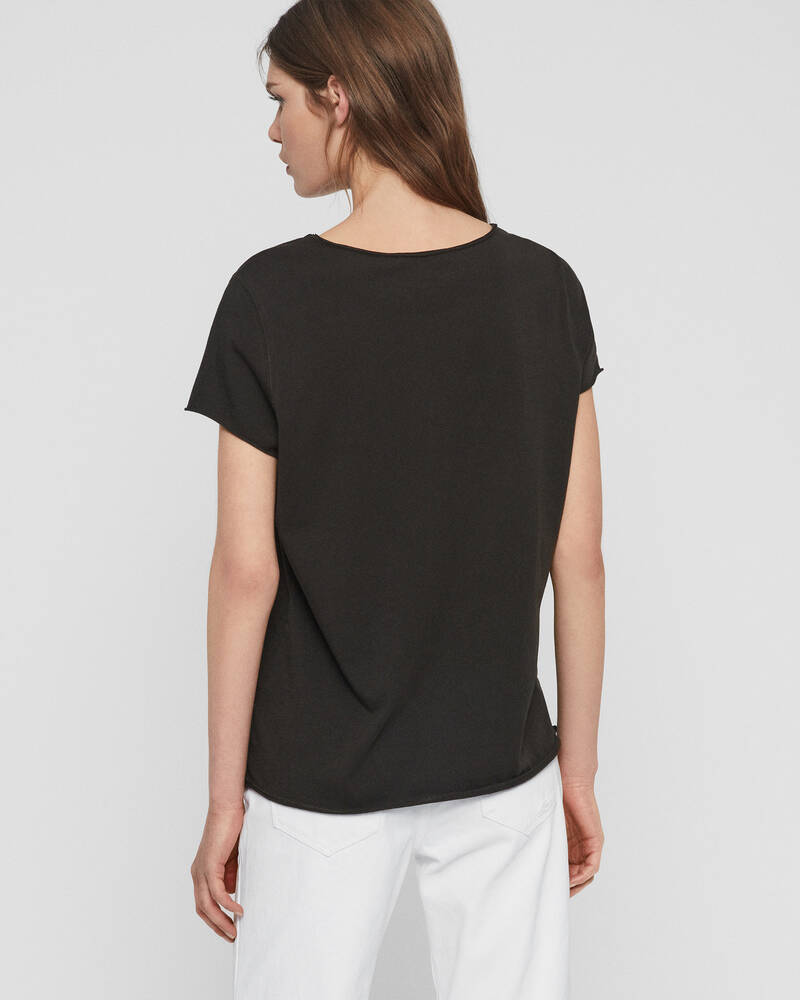 Washed Black Allsaints Emelyn Tonic T Shirt | WM115P-162