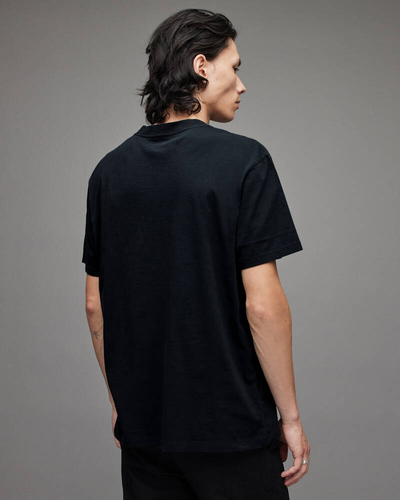 Washed Black Allsaints Prima Crew T Shirt | MG049X-162