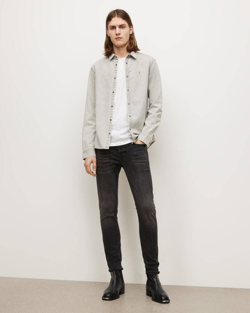 Washed Black Allsaints Ronnie Extra Skinny Jeans | ME045V-162