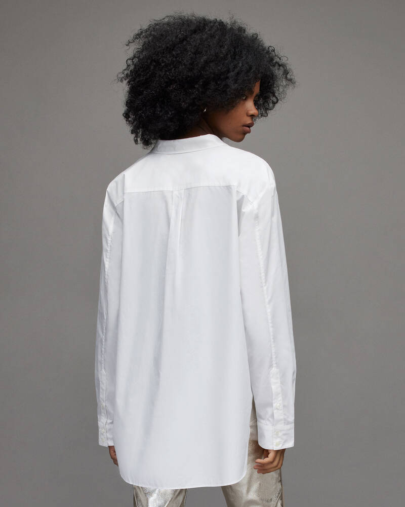 White Allsaints Avril Oversized Shirt | WH001Y-10