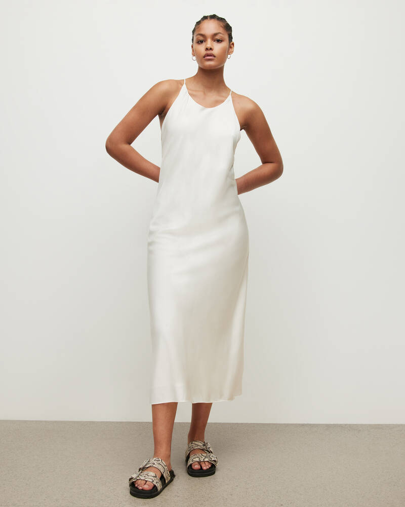 White Allsaints Coralie Slip Dress | WD414W-10