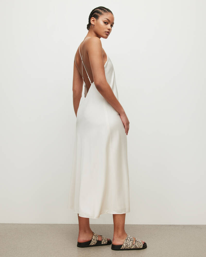 White Allsaints Coralie Slip Dress | WD414W-10