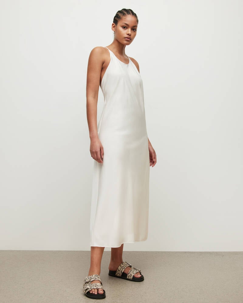 White Allsaints Coralie Slip Dress | WD414W-10