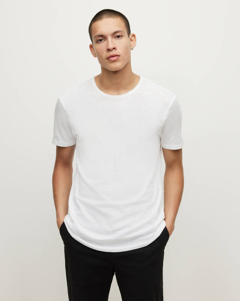 White Allsaints Figure Crew 2 Pack T Shirts | MD198S-10