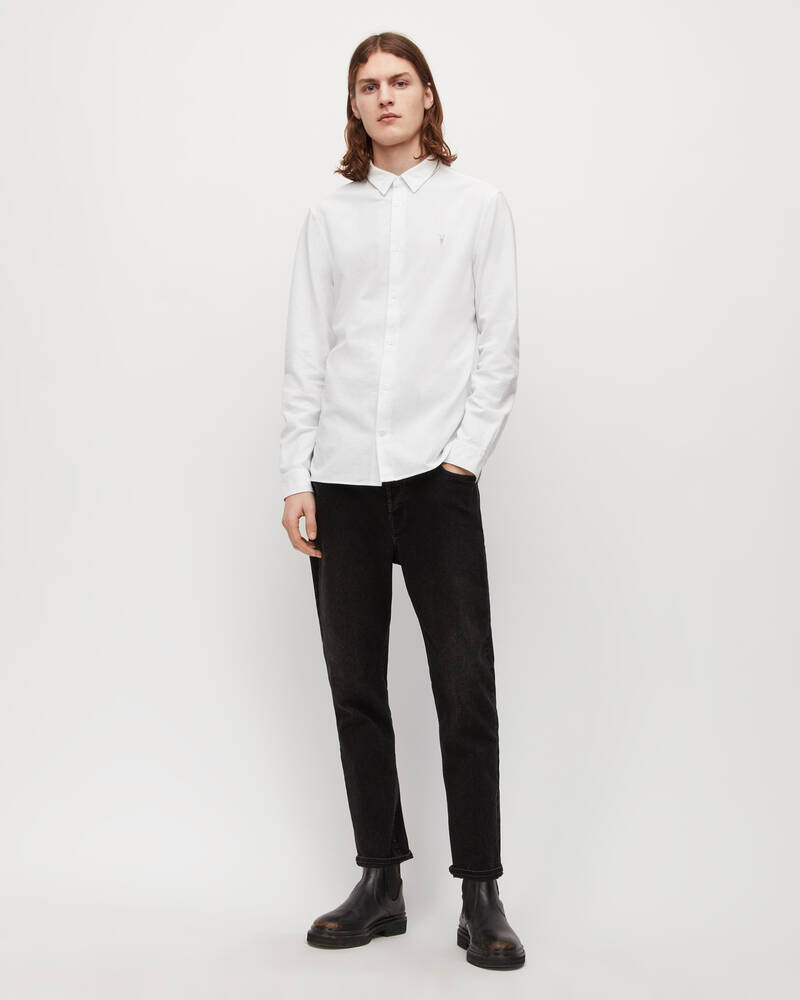 White Allsaints Lovell Ramskull Shirt | MS021U-10