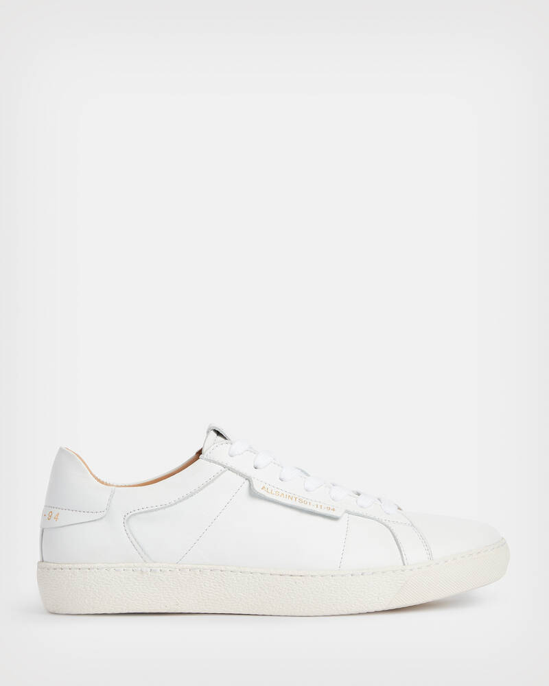 White Allsaints Sheer Leather Low Top Trainers | WF081V-10